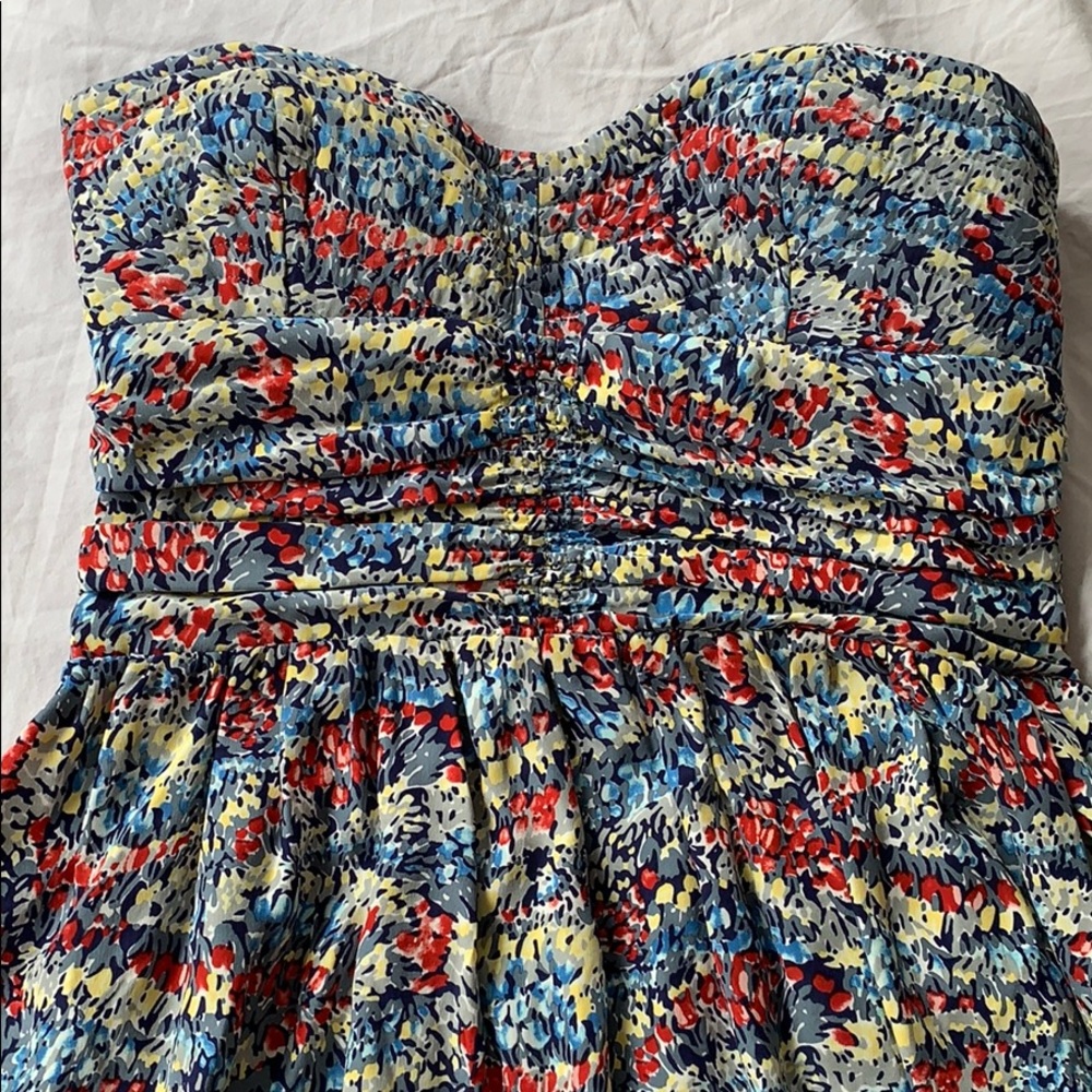 Floral Strapless Equipment dress